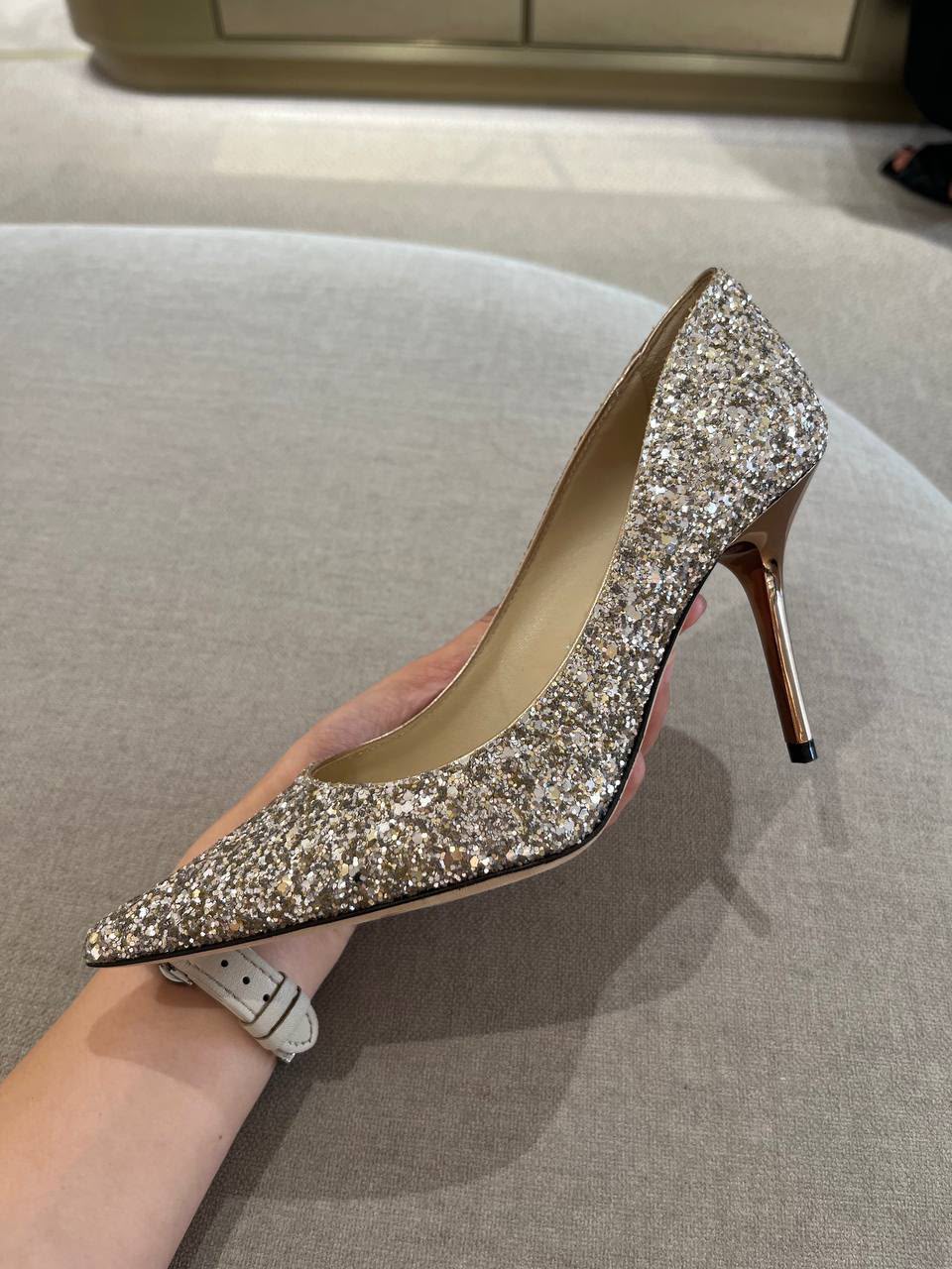 Romy 85 Glitter Pumps