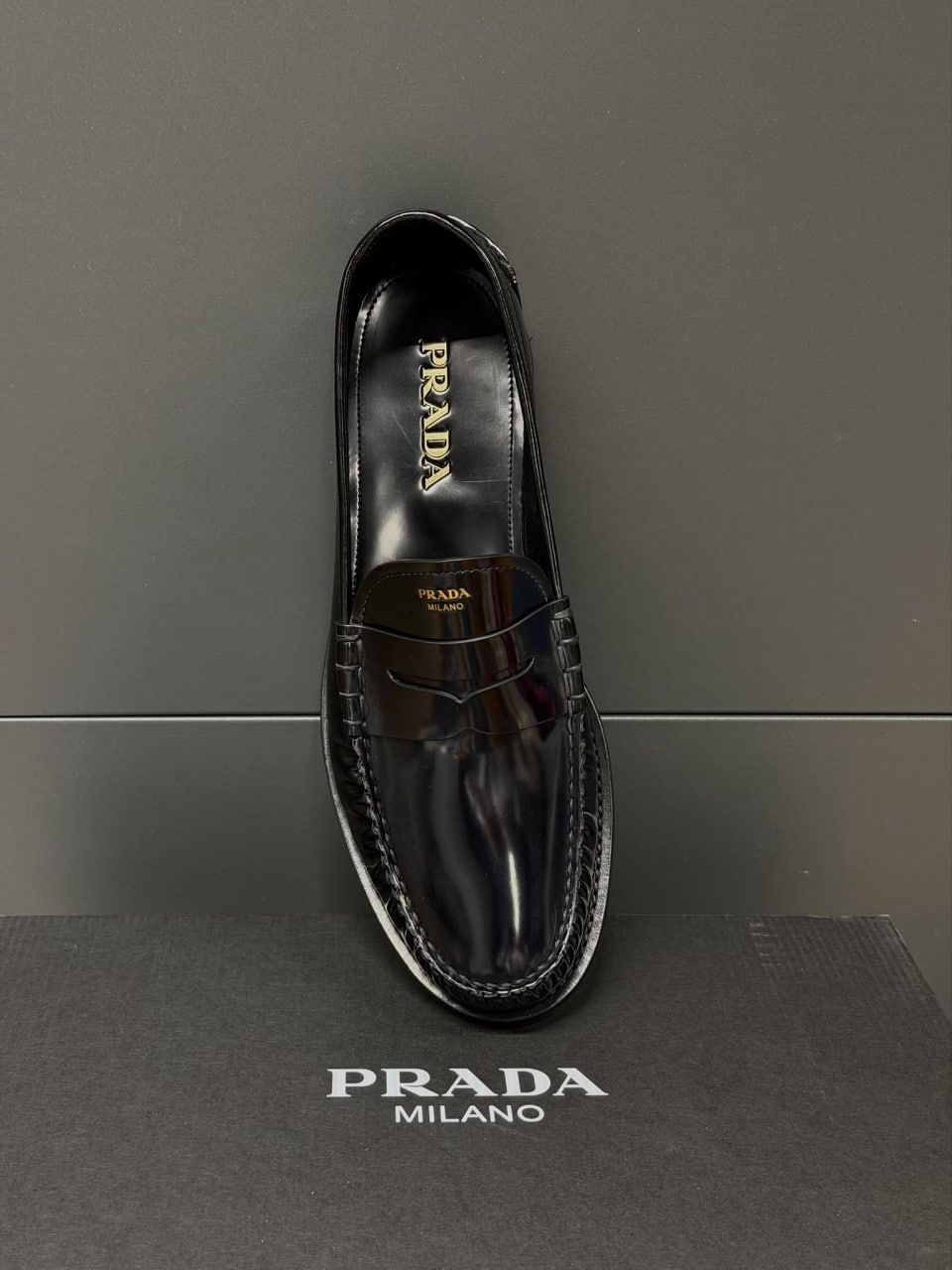 Brushed Leather Penny Loafers