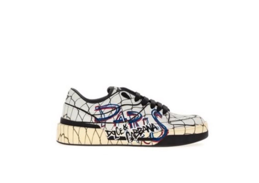 Graffiti Print Low-Top Sneakers