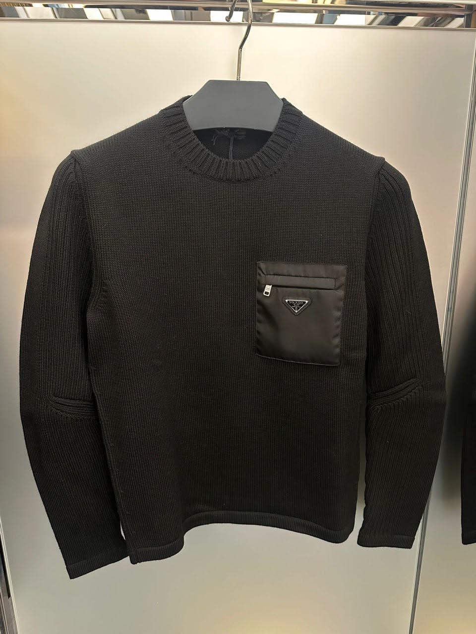 Re-Nylon and wool sweater