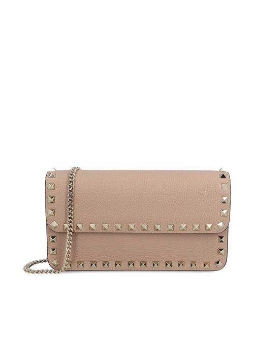 Pouch realizzata in pelle di vitello granato