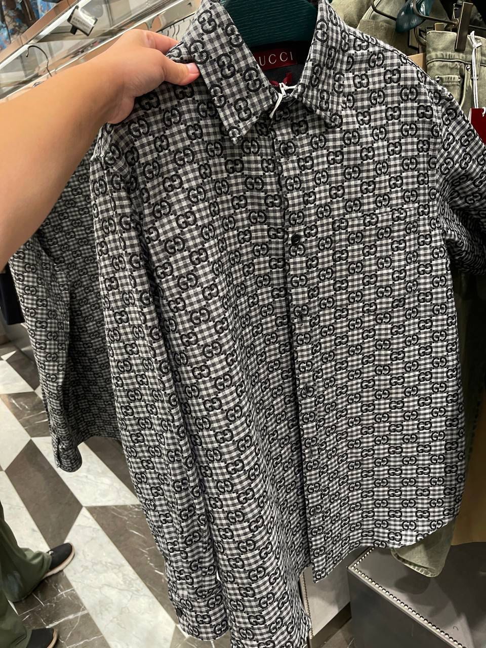 GG Check Cotton Shirt