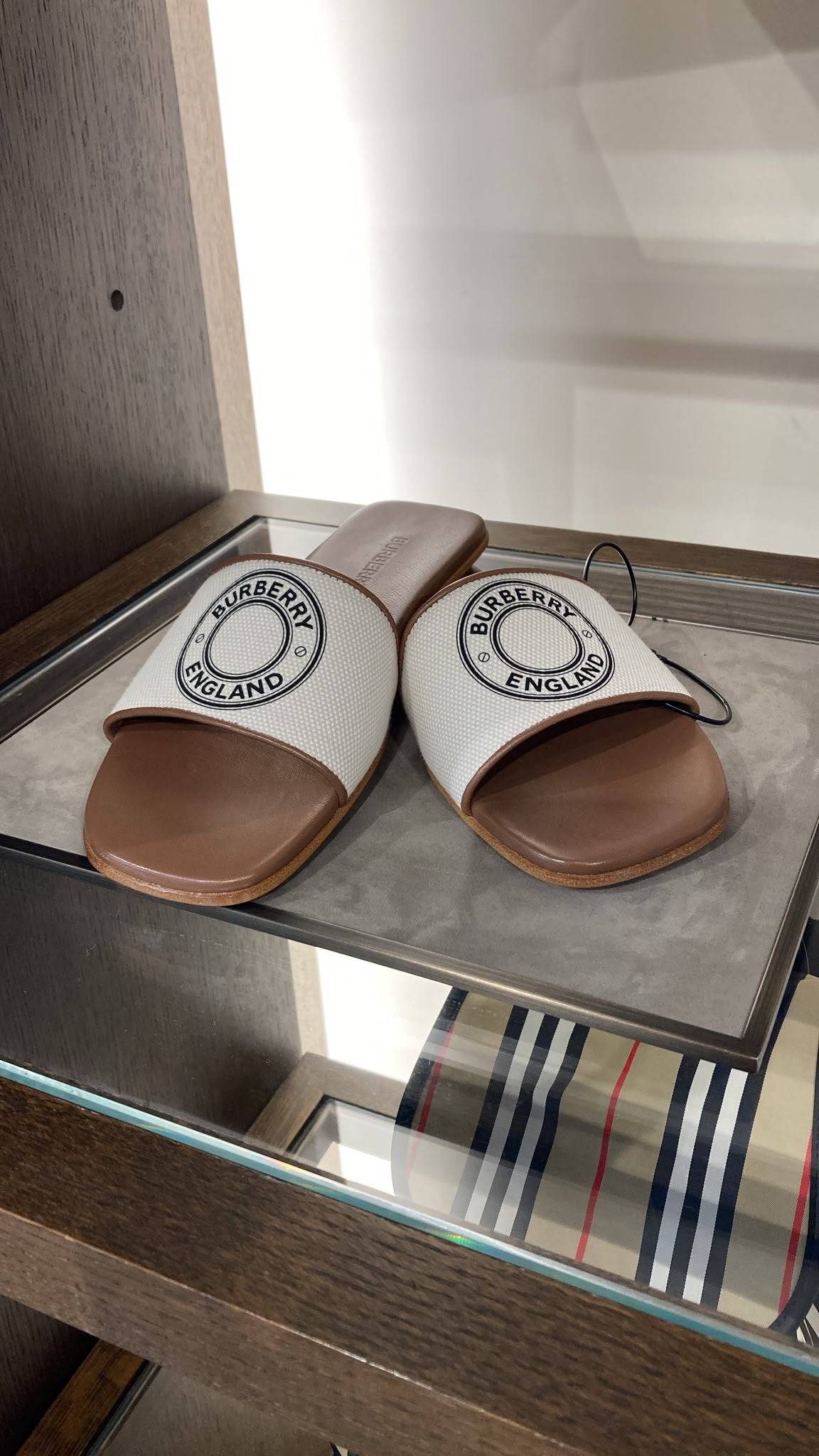 Burberry Vintage Check Cotton Slides