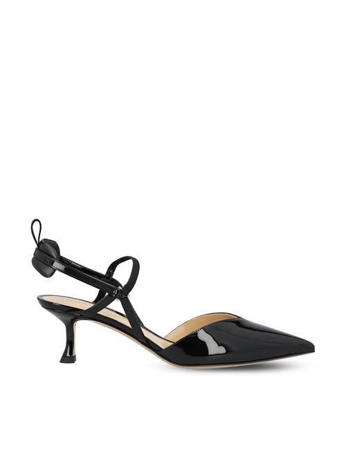 Slingback con tacco medio in pelle
