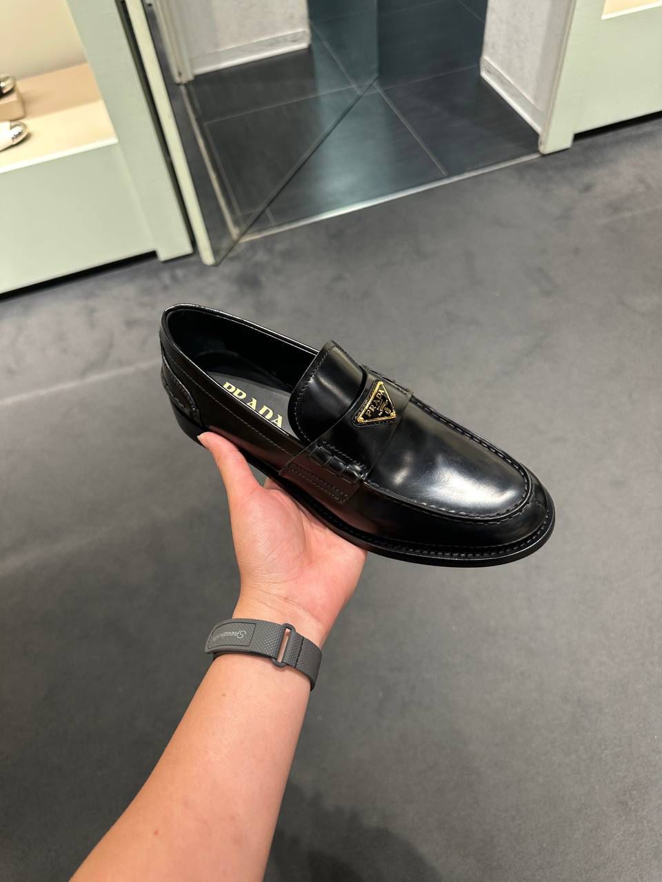 Brushed Leather Loafers