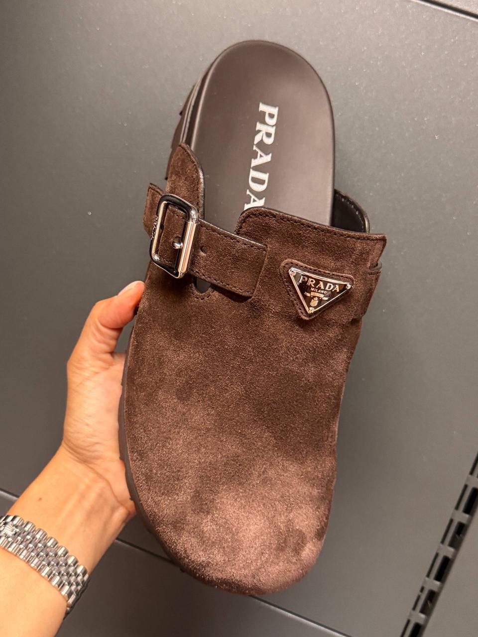 Suede Mules