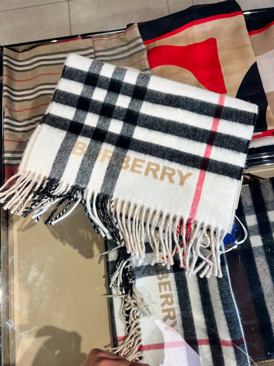 Classic Check Cashmere Scarf