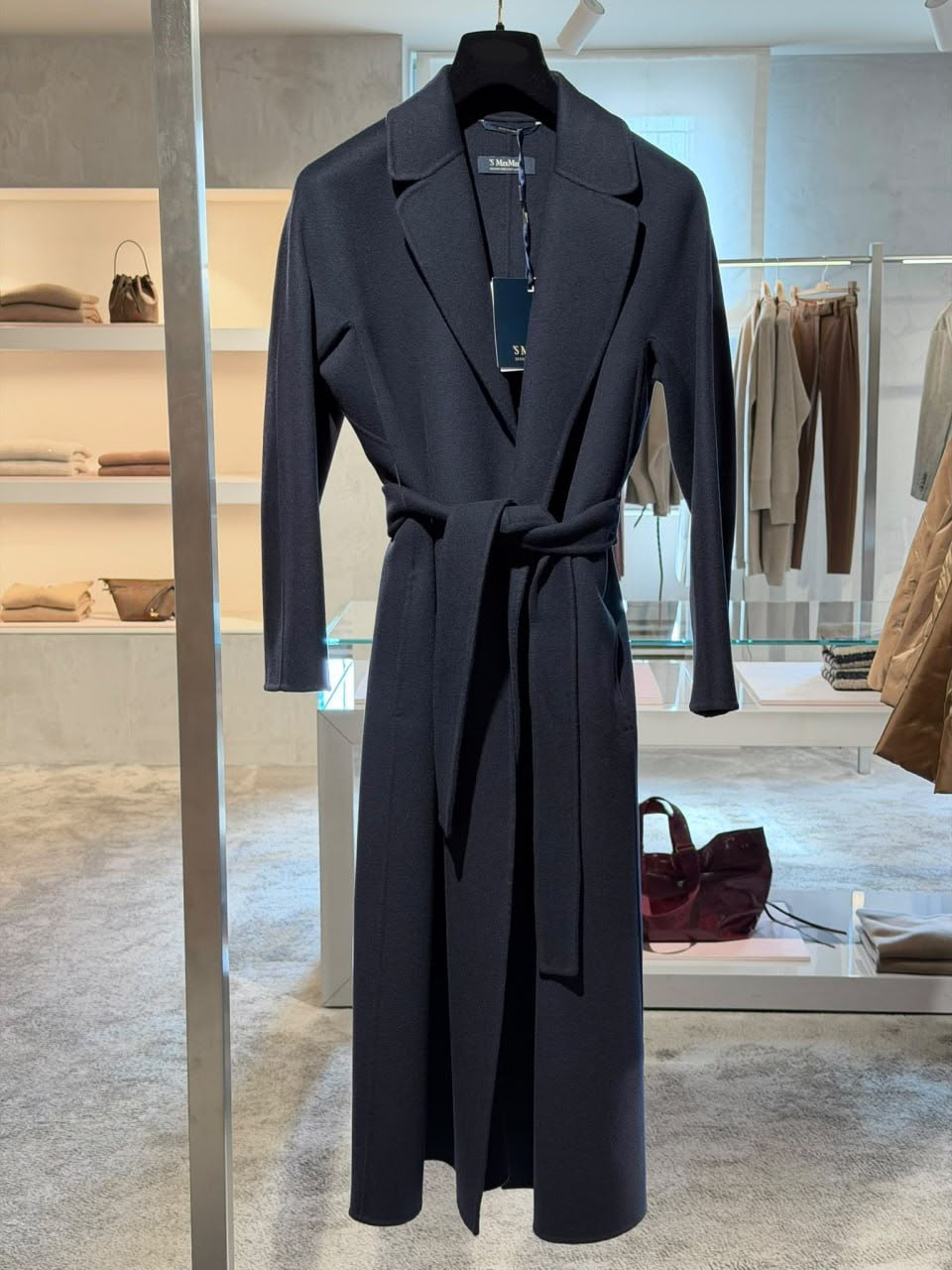 Wool and Cashmere Wrap Coat