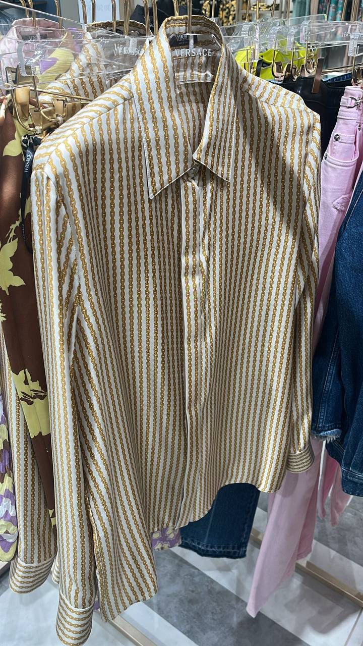 Chain Print Silk Shirt