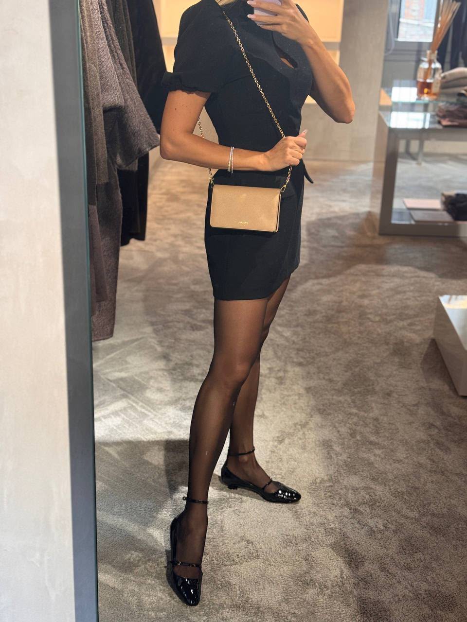 Puff Sleeve Mini Dress
