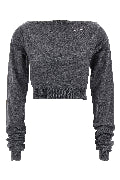 Cropped knit top