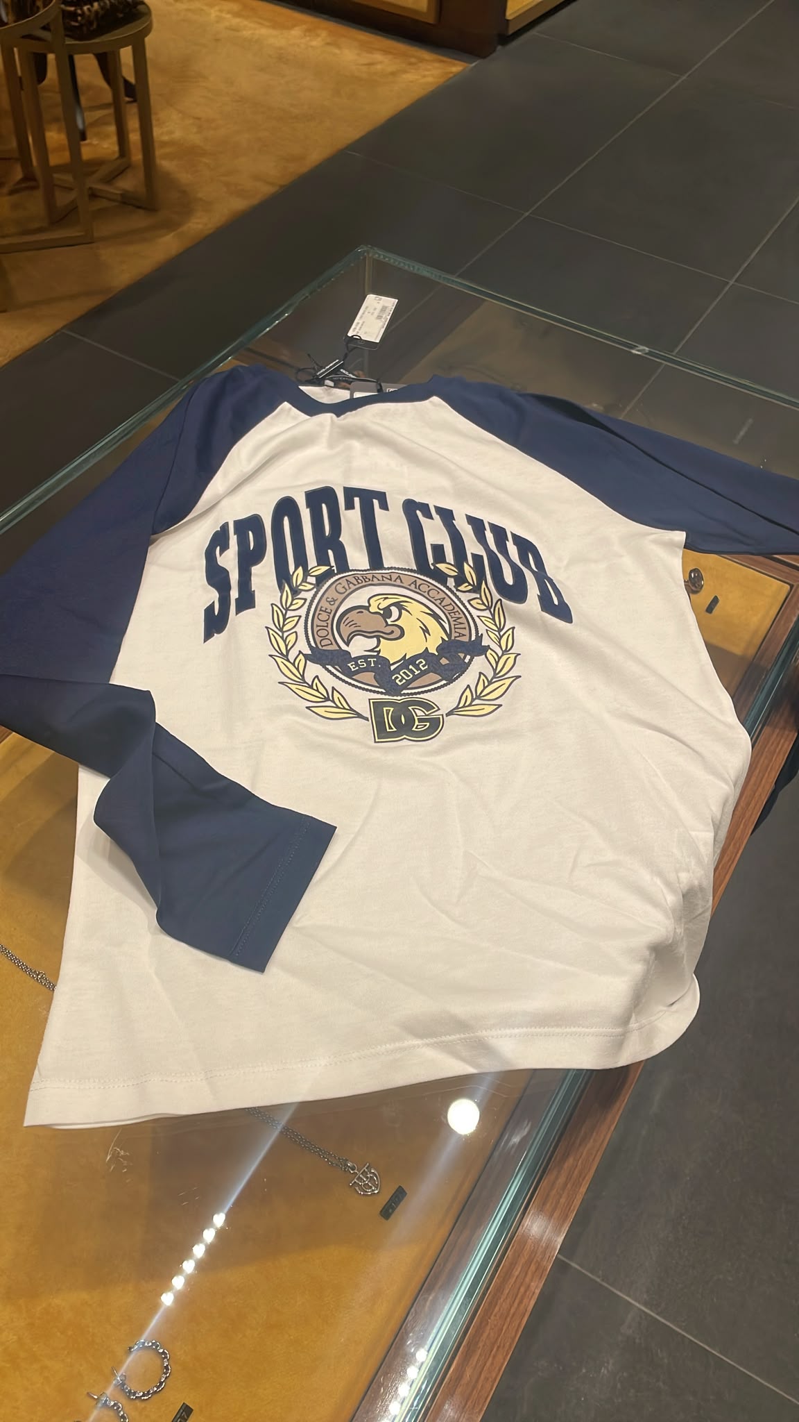 Sport Club Raglan Long-Sleeve T-Shirt