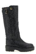High boots with buckle
