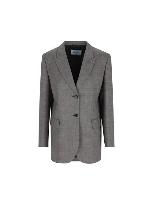 Giacca realizzata in mohair e lana vergine