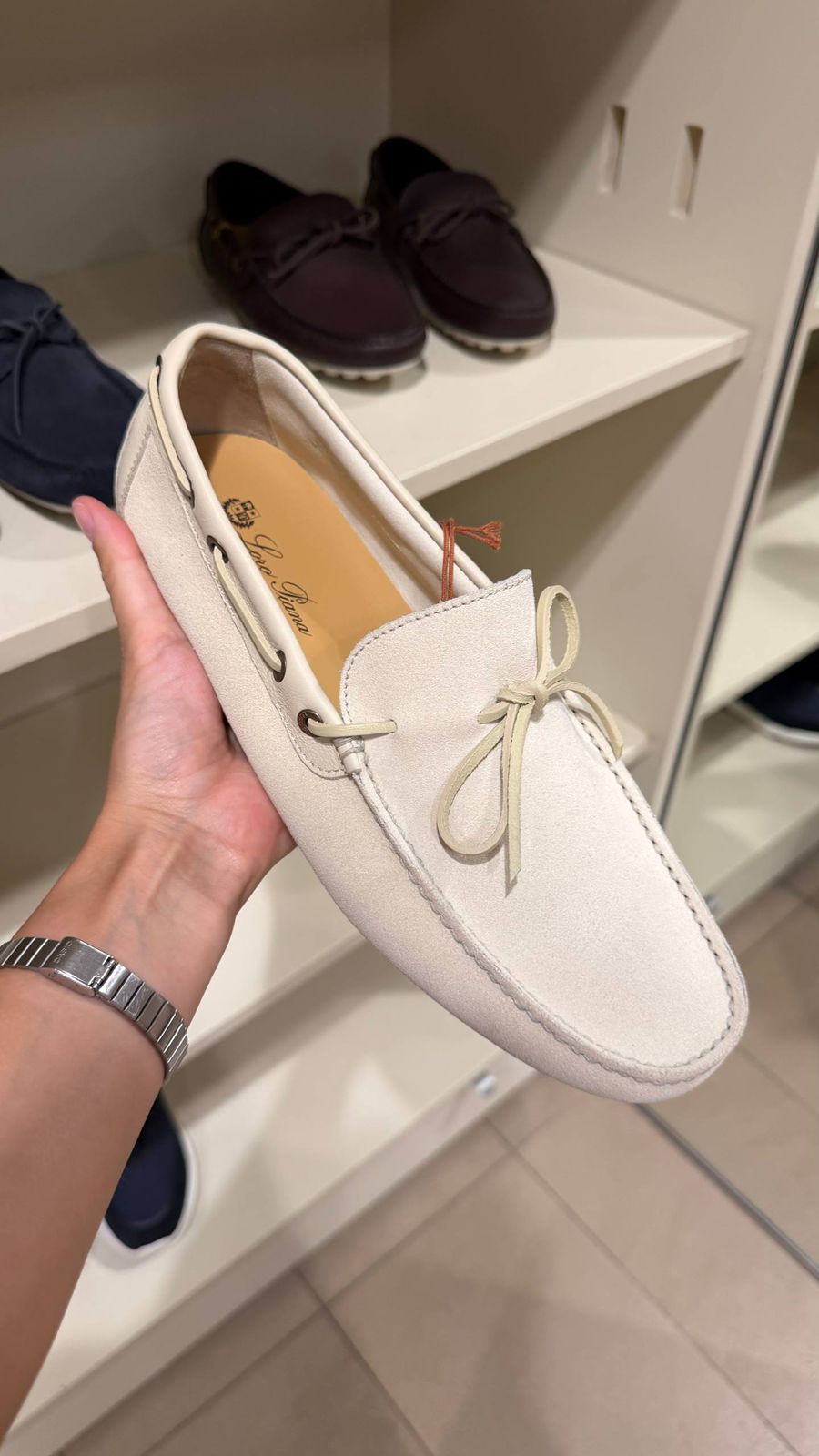 Suede Moccasin Loafers