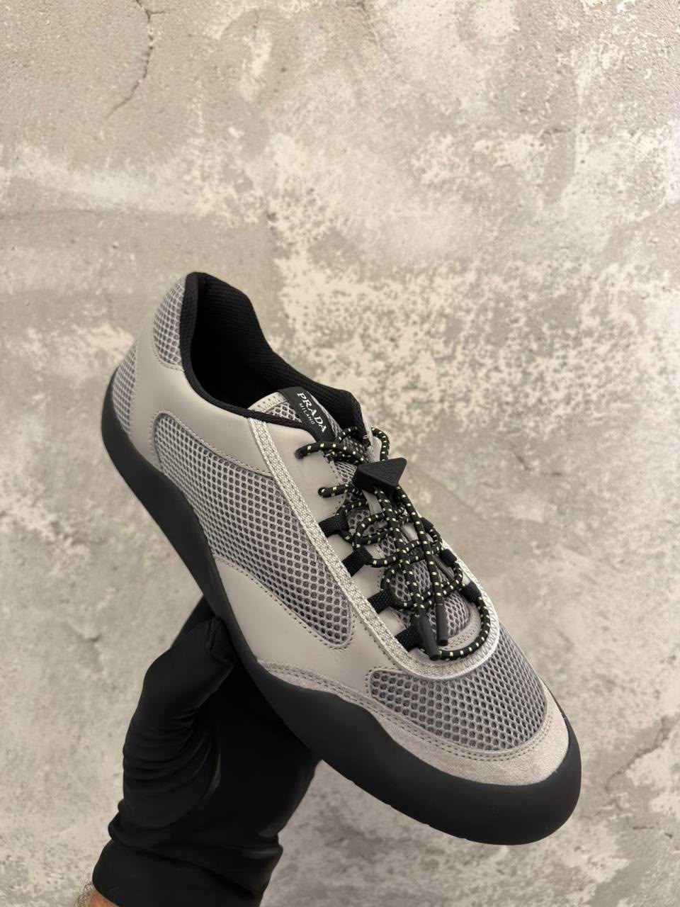 Downtown Leather and Mesh Sneakers