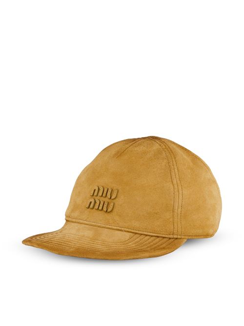 Cappello da baseball in pelle scamosciata