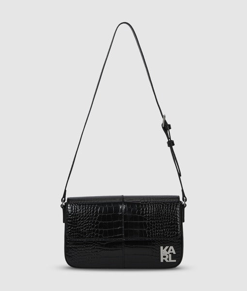 K/Klassic Croco Shoulder Bag
