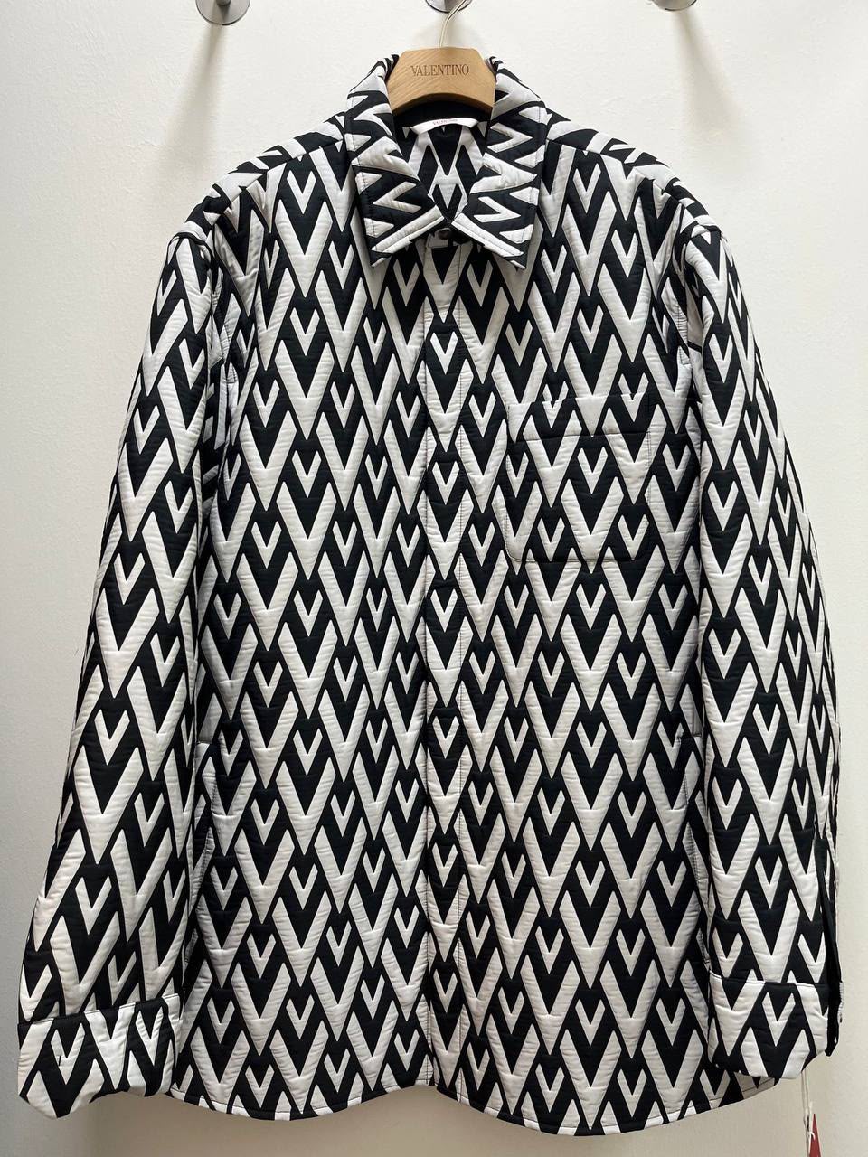 VLogo Quilted Shirt Jacket