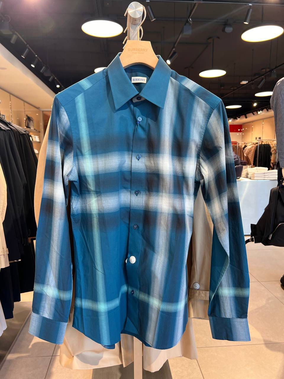 Check Cotton Poplin Shirt