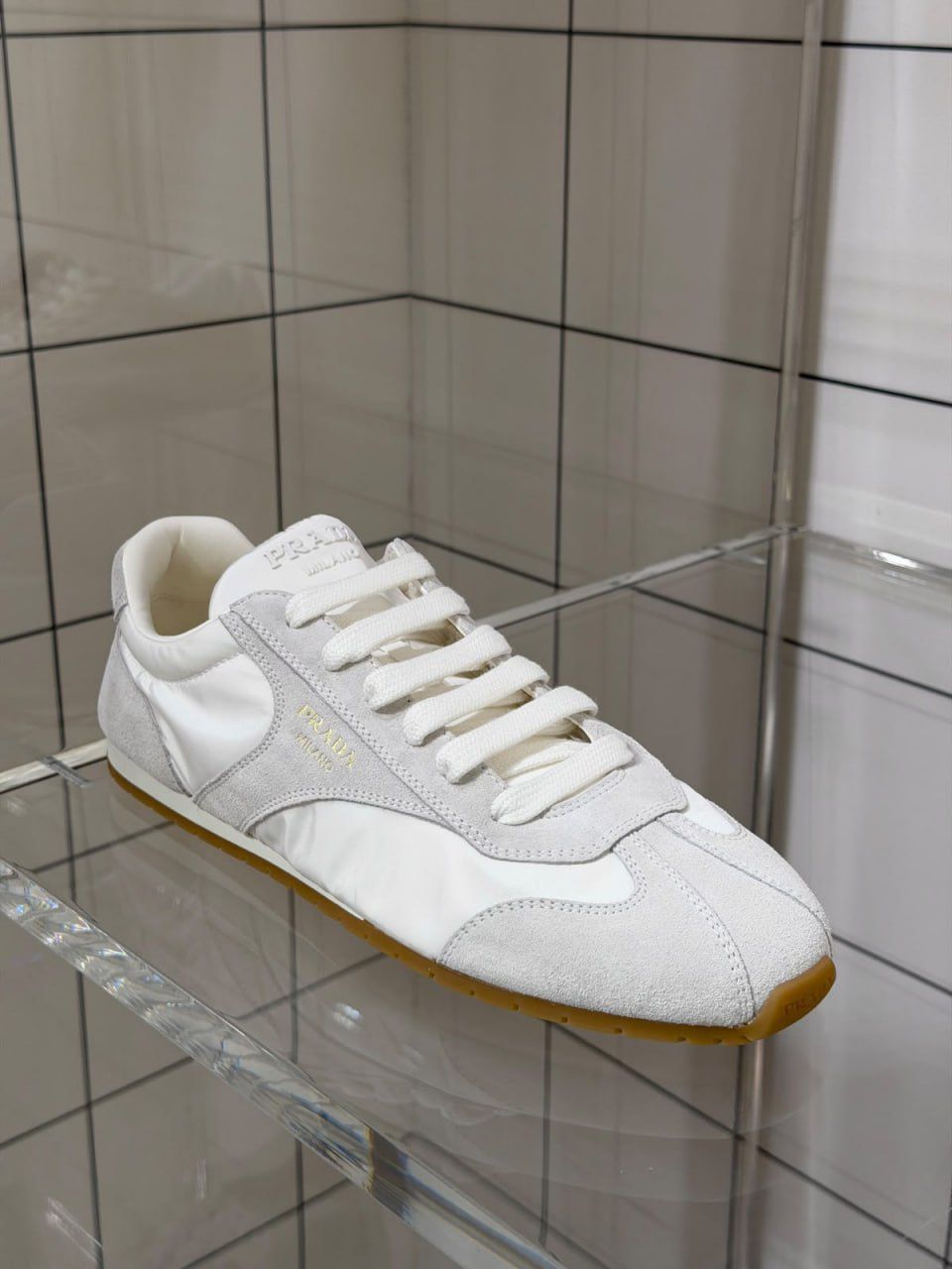 America's Cup Soft Leather and Fabric Sneakers