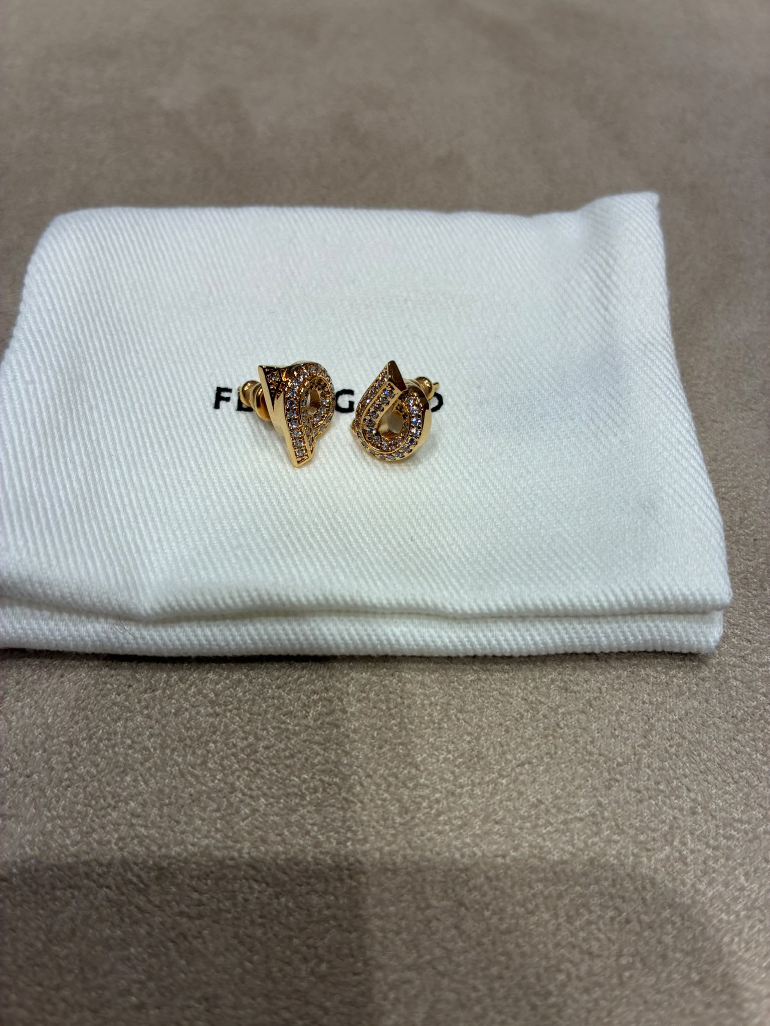 Logo Stud Earrings