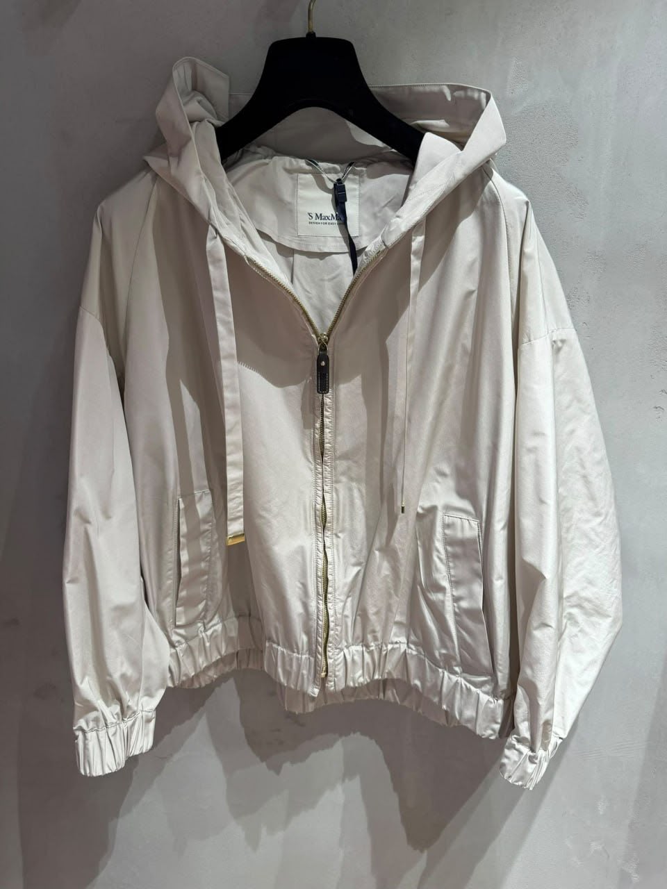 Hooded Technical Fabric Jacket