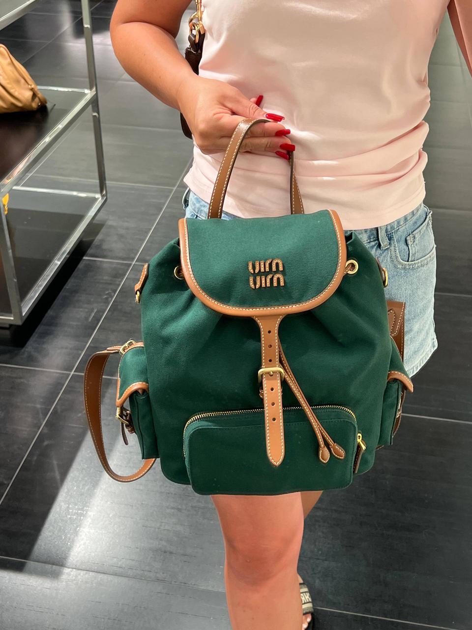 Canvas and Leather Backpack