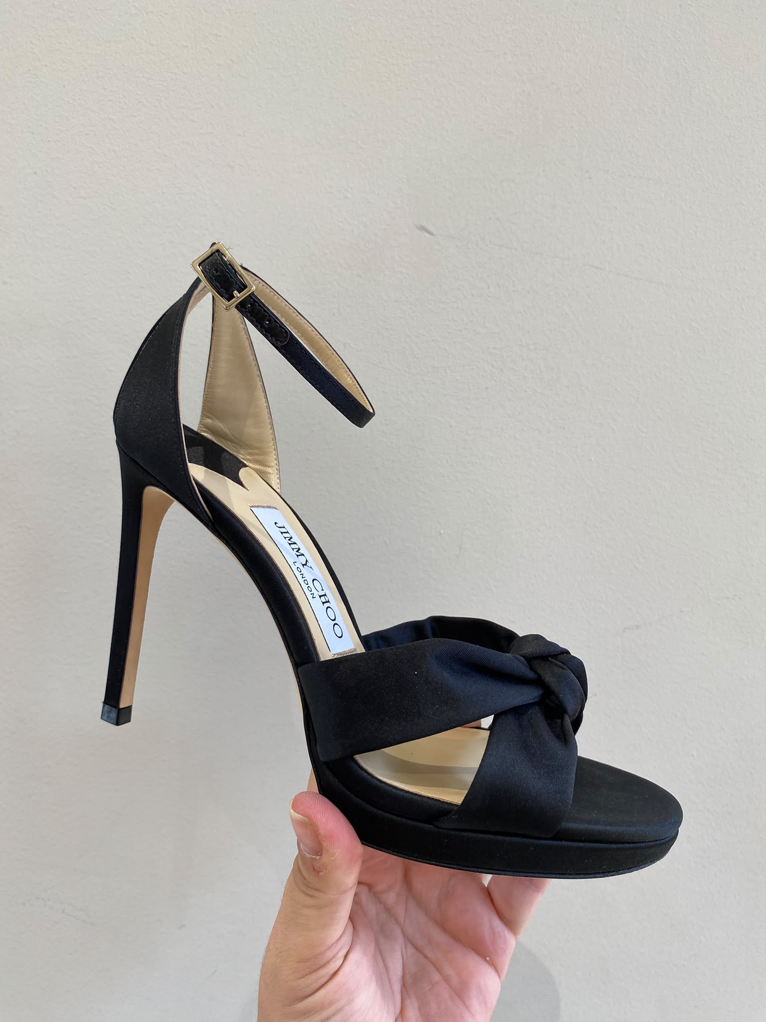 'Mimi' Satin Platform Sandals