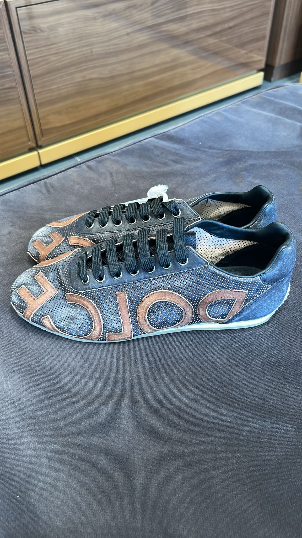 Perforated Logo Sneakers