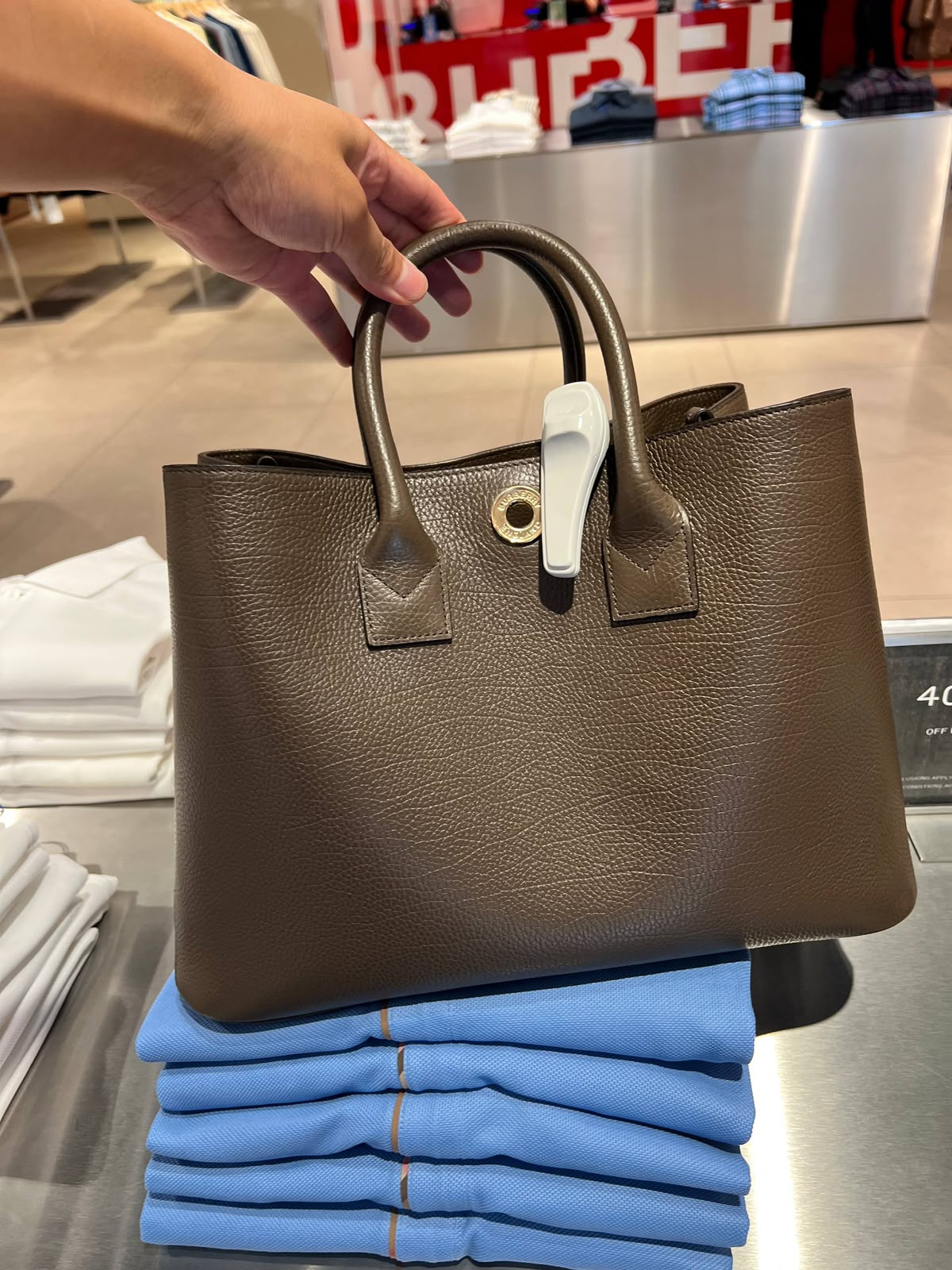 Small Leather Tote Bag