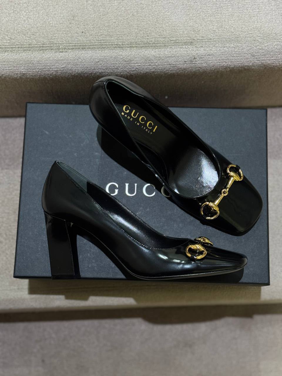 Horsebit Patent Leather Pump