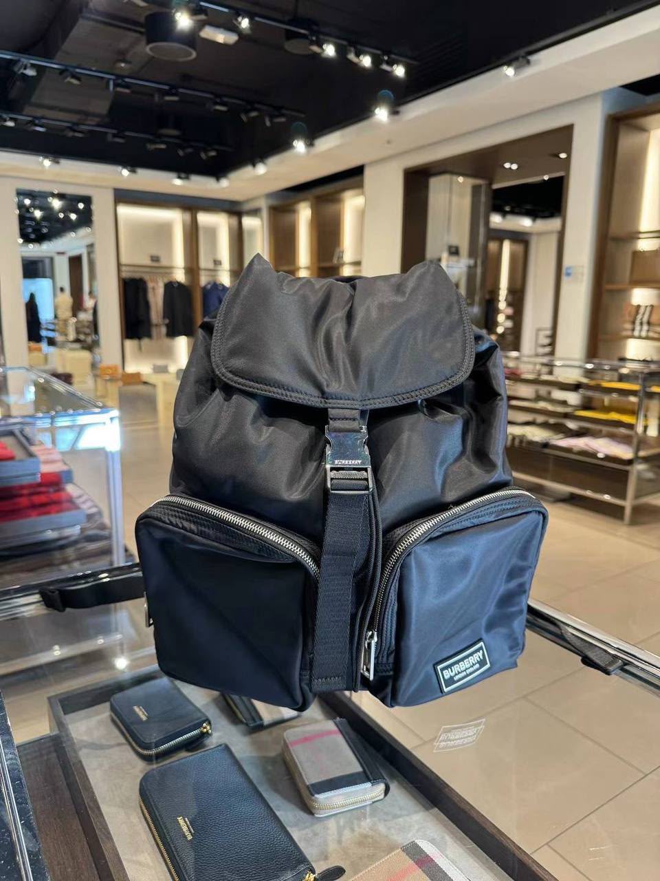 Medium Logo Appliqué Nylon Backpack