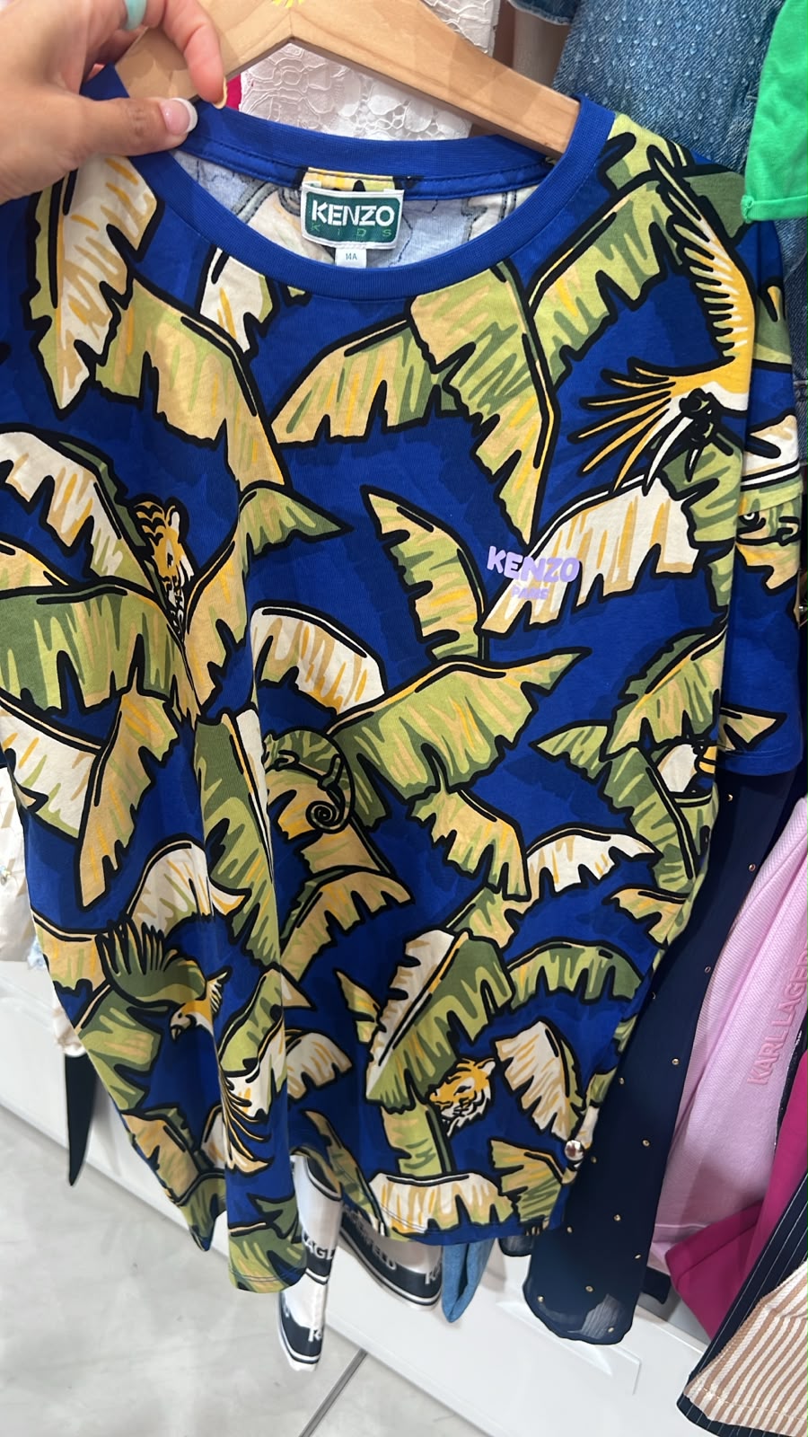 Kids Tropical Banana Leaf Print T-Shirt