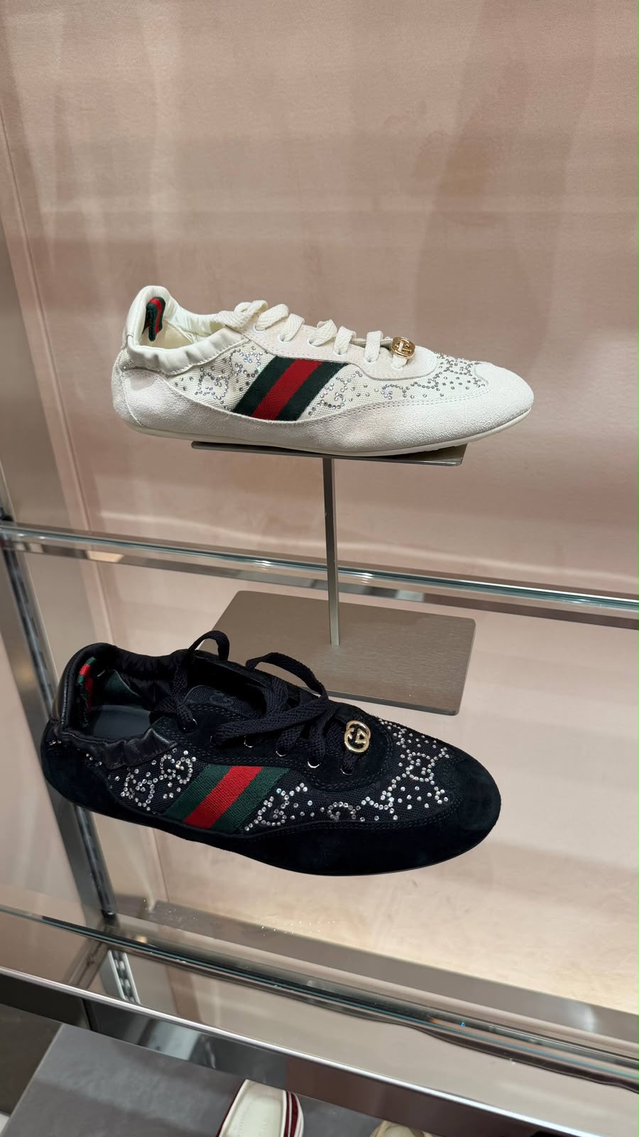 Women's GG Crystal Low-Top Sneaker