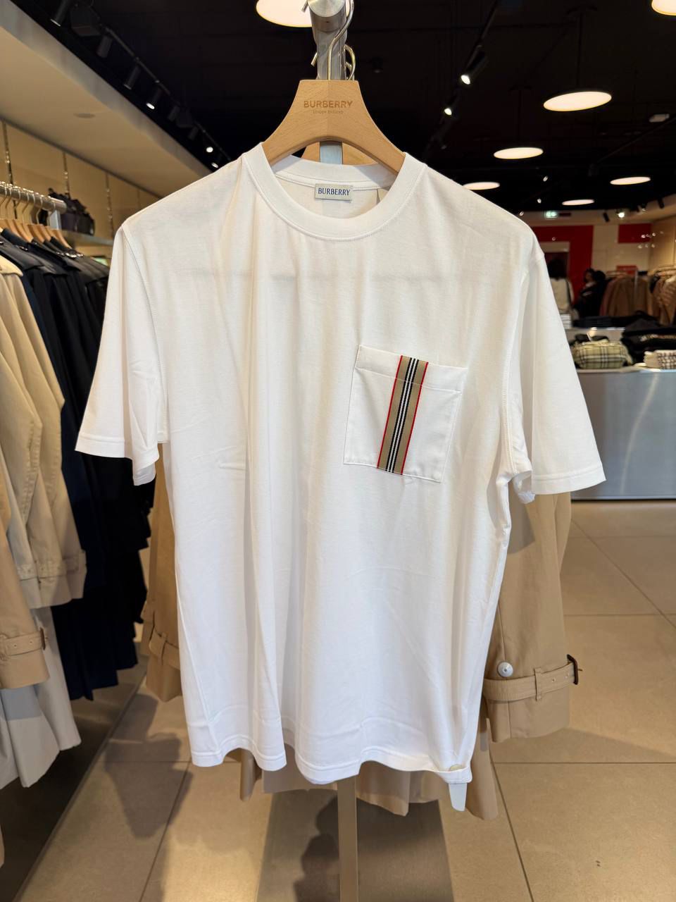 Icon Stripe Detail Cotton T-shirt