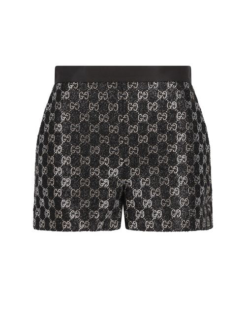Shorts realizzati in tweed di lana