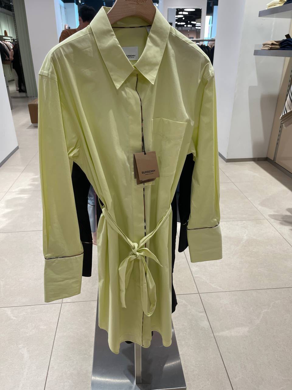 Cotton Poplin Belted Shirt Dress