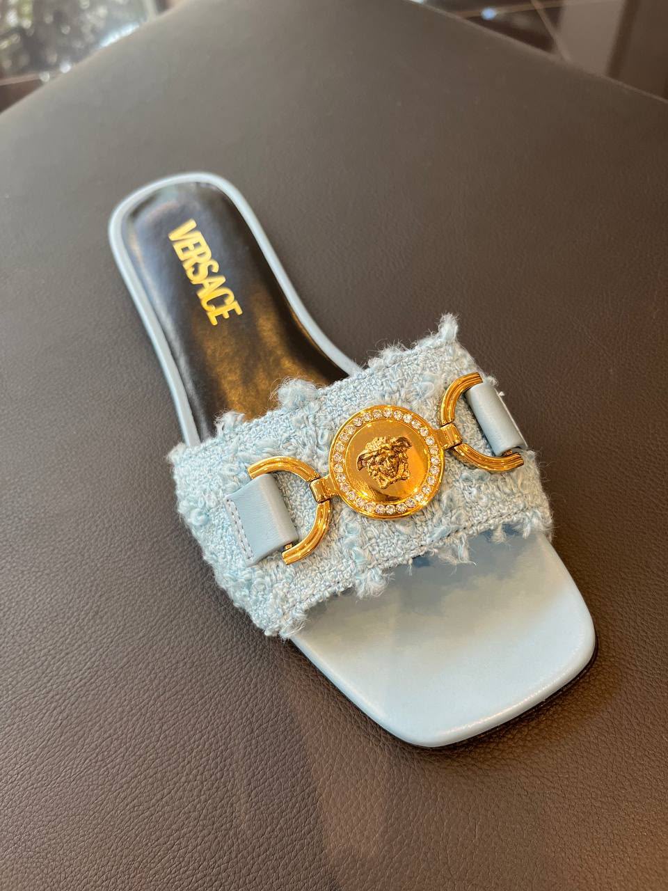 La Medusa Tweed Slides