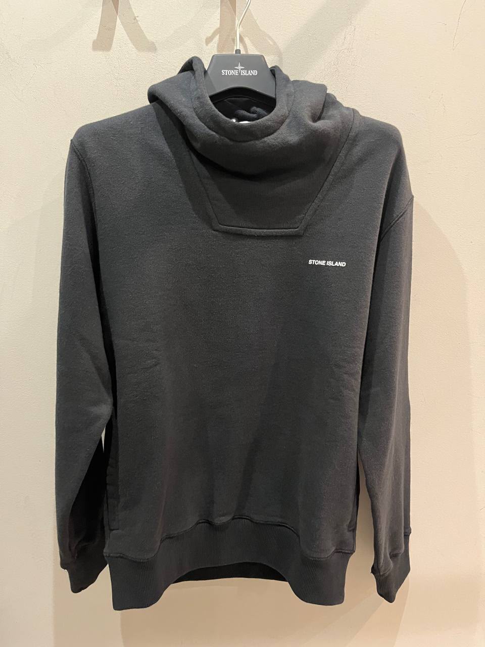 Mock Neck Hooded Sweatshirt