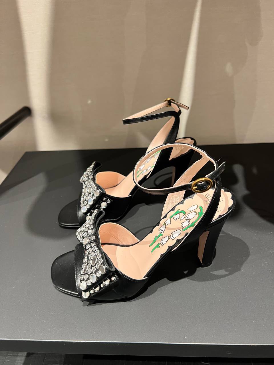 Lily of the Valley Embellished Slingback Pumps