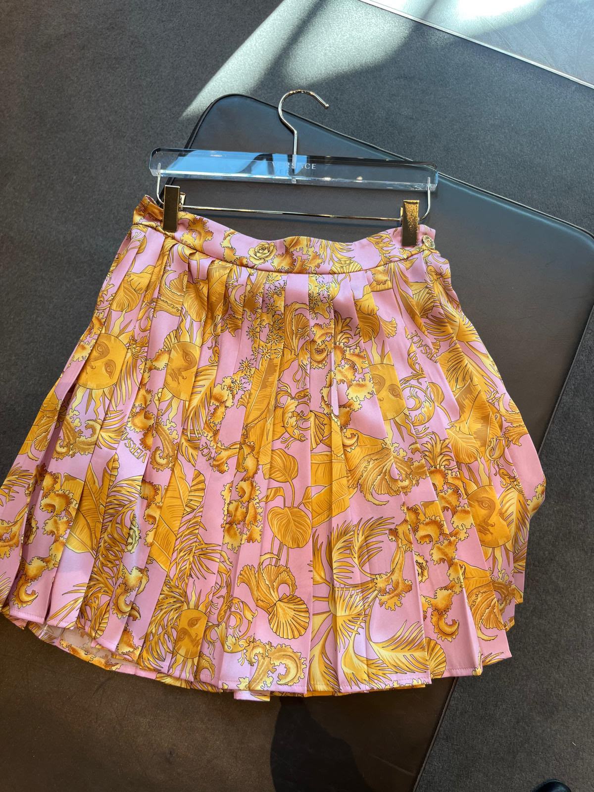 Barocco Sun Pleated Mini Skirt
