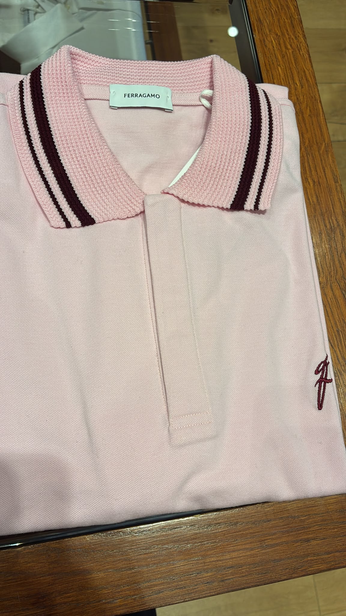 Polo Shirt with Contrast Collar