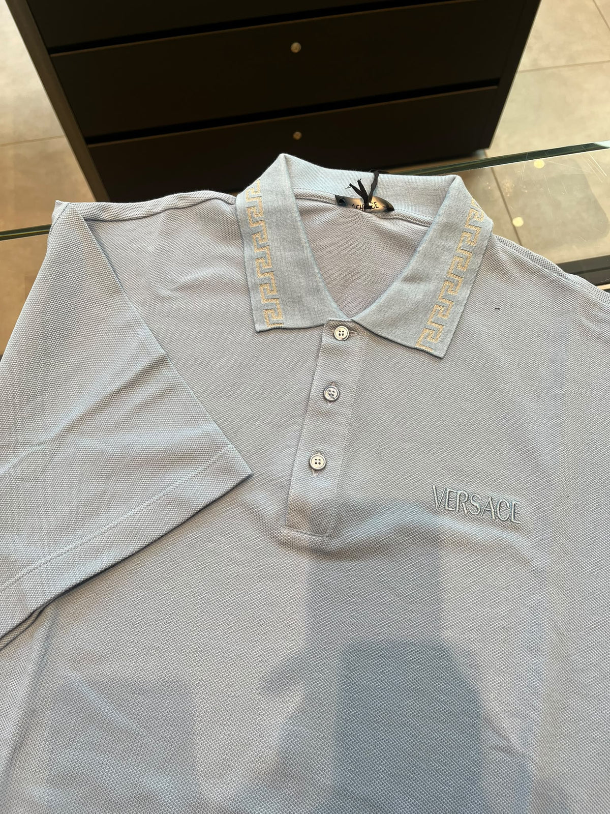 Greca Collar Polo Shirt
