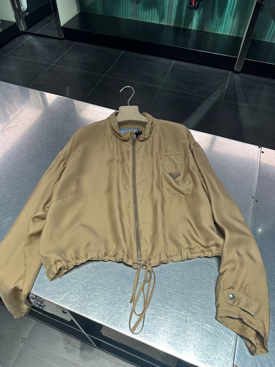 Silk Blouson Jacket