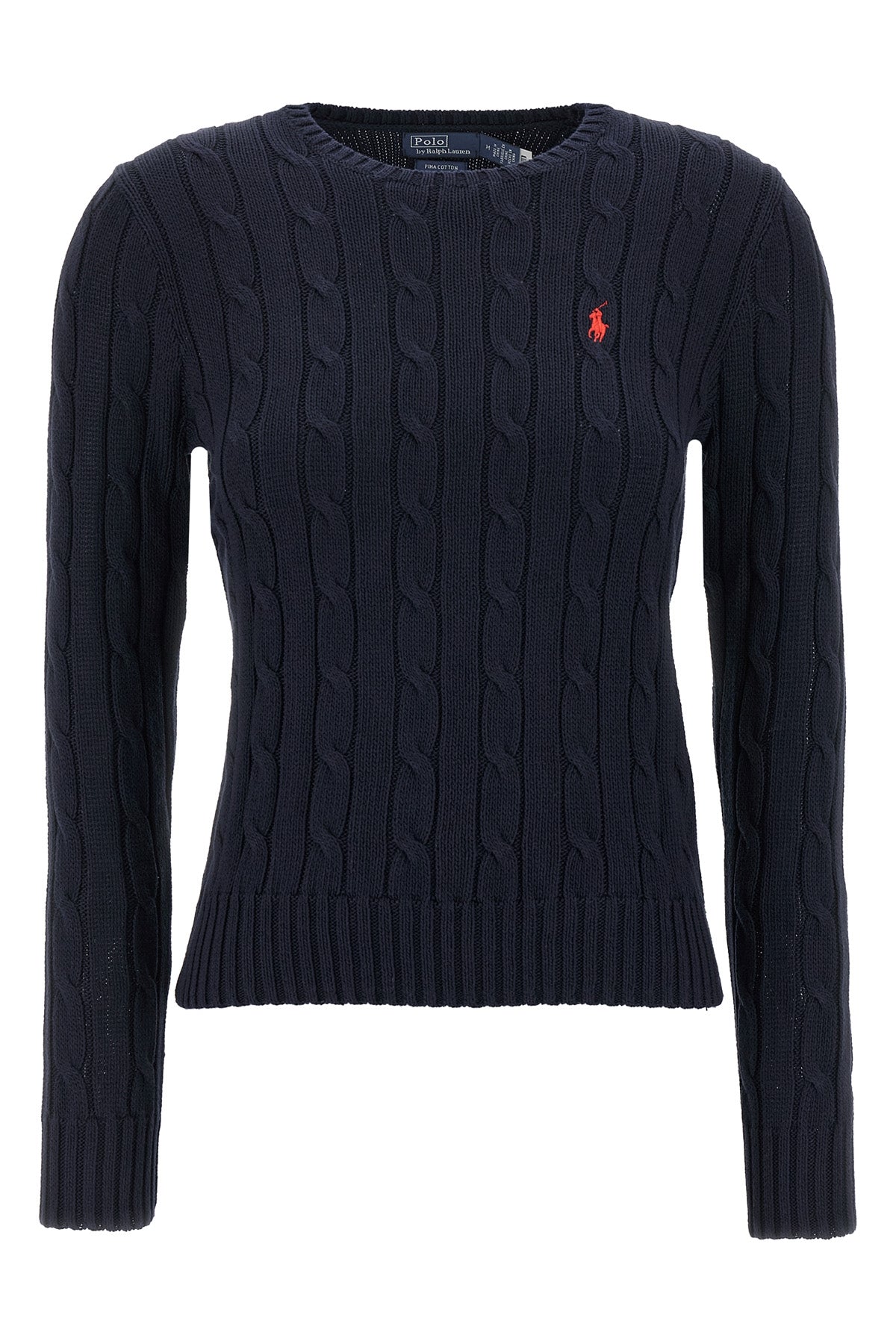 Braided cotton sweater