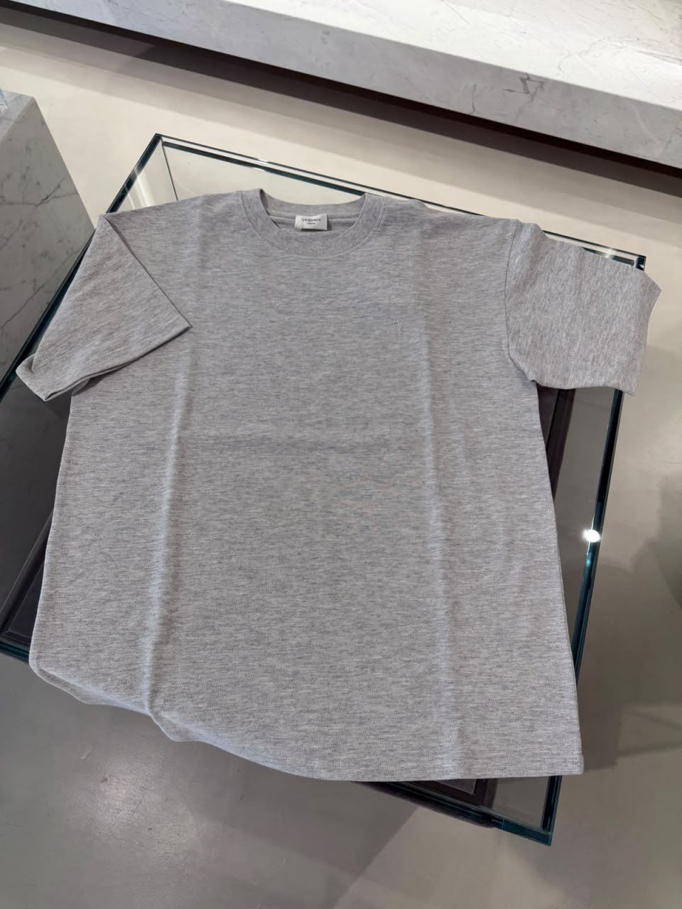 Embroidered YSL Logo T-Shirt