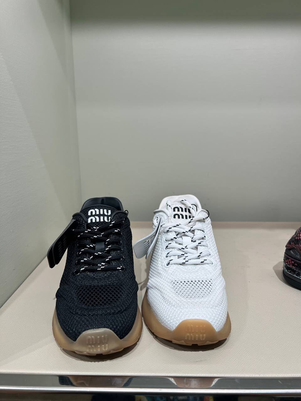 Knit Fabric Sneakers