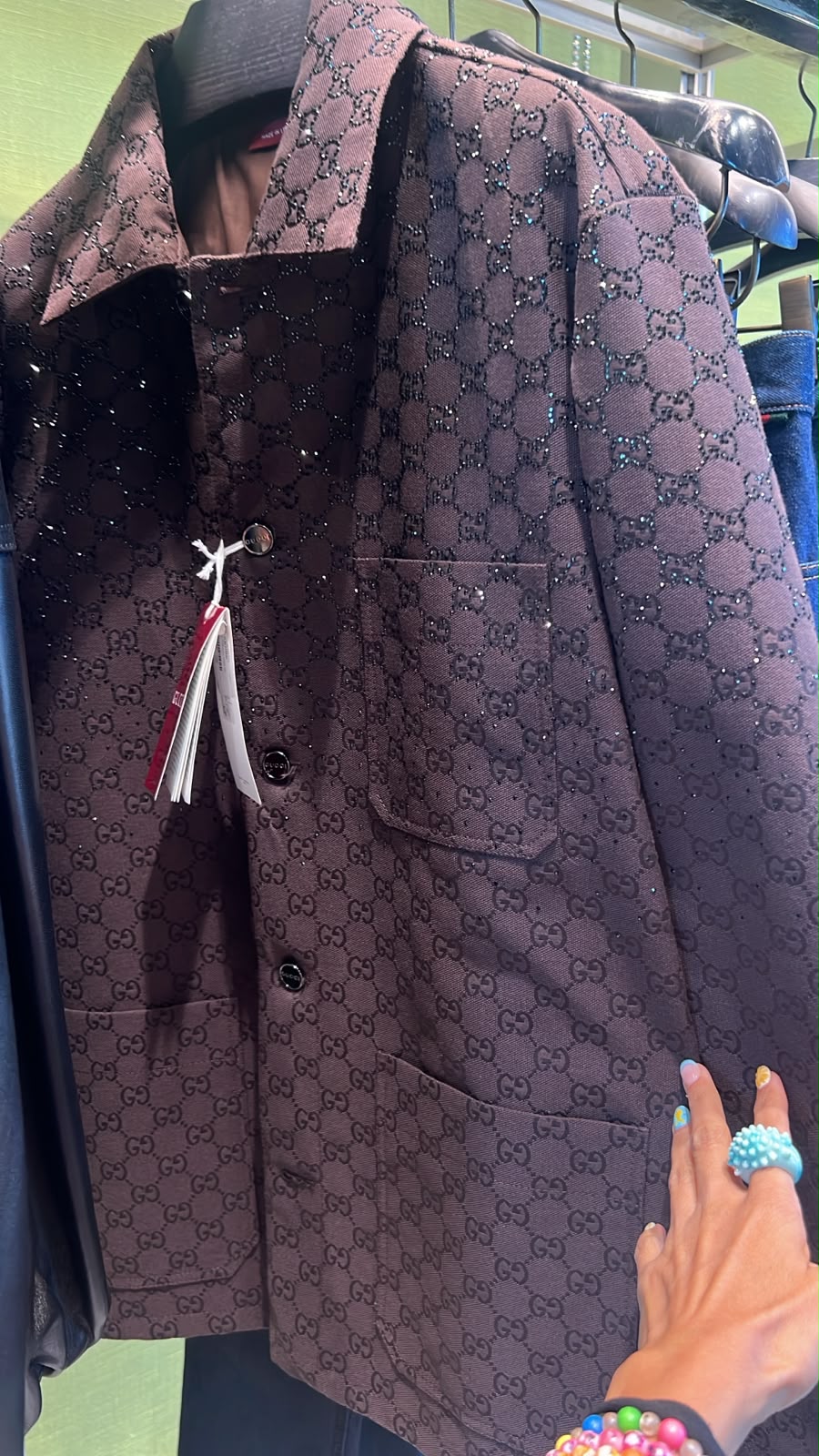 GG Crystal Canvas Jacket