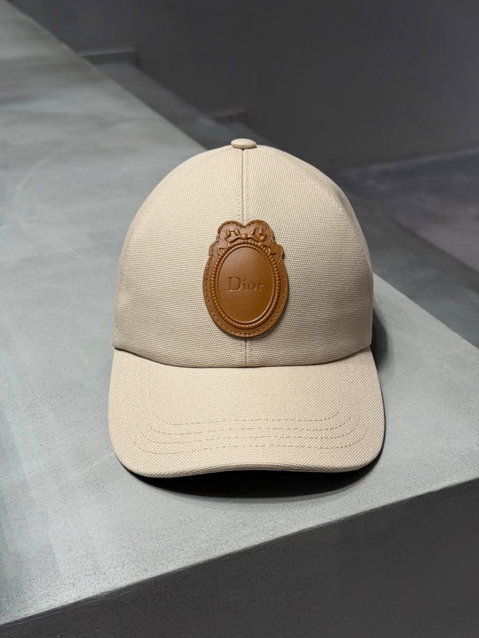 Baseball Cap with Cameo Patch